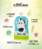 Kapsičky Zebra & Me 150 ml pro opakované použití - kosmonaut + zebra 2ks - Obrázek 4