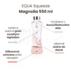 Skleněná láhev EQUA Squeeze - Magnolia 550 ml - Obrázek 2