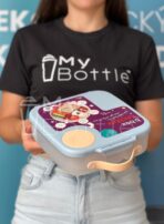 Svačinový box na jídlo b.box - broskvová/modrá 2000 ml - Obrázek 11