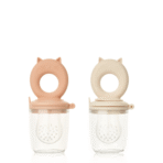 Dudlík na krmení Liewood Miranda Cat Shape Food Feeder 2-Pack - Tuscany rose / Apple blossom