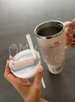 Termohrnek s brčkem  STANLEY The Quencher H2.O FlowState™ Tumbler Rose Quartz - 1180 ml - Obrázek 7