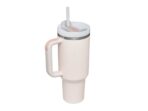 Termohrnek s brčkem  STANLEY The Quencher H2.O FlowState™ Tumbler Rose Quartz - 1180 ml - Obrázek 2