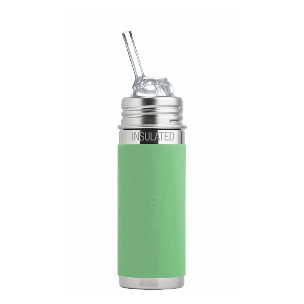 PURA-termo-flasa-se-silikonovou-brčkem-260ml-moss-